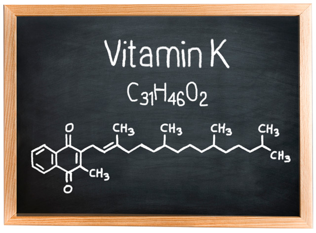 How vitamin K works on the molecular level to promote clotting and other health benefits.